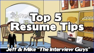 How To Write A Resume  Our Top 5 Resume Tips That Will Get You The Interview [upl. by Lauryn]