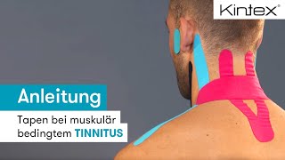 Tapen bei muskulär bedingtem Tinnitus  Kintex® Anleitung zum Kinesiologie Tapen [upl. by Austine]