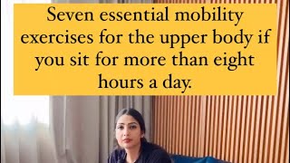 Sitting exercise for people having sitting job more than 8 hours [upl. by Annavahs]