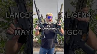 Lancer Tactical Gen 4 VS Mayo Gang MGC4 airsoft airsoftgi gaming toys milsim shorts short [upl. by Cyprio]