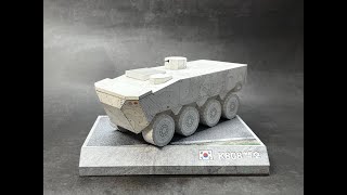 K808 prototype  종이모형  Paper model  Kartonowy model [upl. by Odlanyer703]