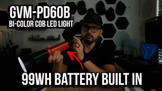 GVM PD60B  COB Light with 99wh battery built in [upl. by Yttak]