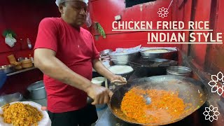 Chicken Fried Rice Indian style  egg Fried Rice  Indo Chinese Fried rice Indian Street Food [upl. by Nivle]