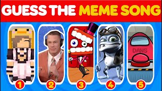 GUESS MEME SONG  Smurf Cat Skibidi Toilet MrBeast Grimace ShakeCrazy Frog  New 2023 Quiz [upl. by Ailiec372]