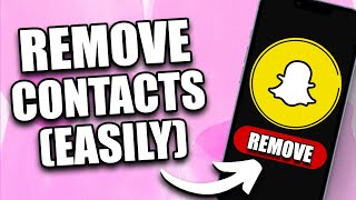 How to Remove Contacts From Snapchat 2024 [upl. by Holmun377]