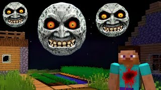 i Found Scary LUNAR MOON 😱 in Minecraft  Minecraft Lunar Moon [upl. by Atenik]