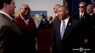 Key amp Peele Obama Presidential Handshake Scene [upl. by Braynard]