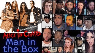 REACTION COMPILATION  Alice in Chains  Man in the Box  First Time Mashup [upl. by Sherlock]