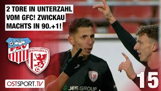 2 GFCTore in Unterzahl Zwickau trifft in 901 FSV Zwickau  Greifswald  Regionalliga Nordost [upl. by Tager]