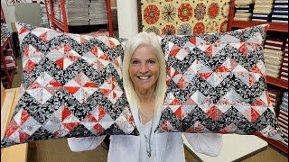 FASTEST LAST MINUTE CHRISTMAS PILLOW quotCHEVRON SHUFFLEquot TUTORIAL [upl. by Marquardt]