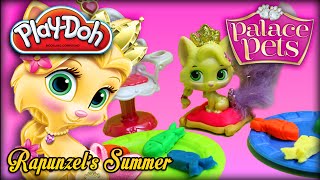 ♥ PlayDoh Disney Princess Palace Pets Rapunzels Summer Pet Pillow amp Fish Food for the Summer [upl. by Iadahs]