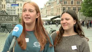 Studenten beginnen aan nieuw academiejaar quotStress en de Tiensestraat om uit te gaanquot [upl. by Hanako95]