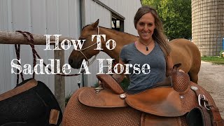 HOW TO TACK UP YOUR HORSE WESTERN [upl. by Attelocin]