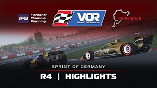 Race 2 Highlights Nürburgring GPStrecke  S3  R2  VOR iRacing IndyCar Sprint Series [upl. by Eednak]