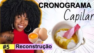 RECONSTRUÇÃO CASEIRA COM OVO PARA TODOS OS CABELOS QUEBRADIÇOS por Luany Cristina 5 [upl. by Ryan93]