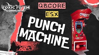 Punch Machine Script  Free  ESX  QBcore Latest  GTA5  FIVEM [upl. by Yeldar]