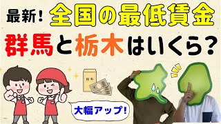 【2024年10月から】最新！全国の最低賃金、群馬・栃木はいくら？【群馬と栃木の「おとなり劇場」】 [upl. by Alad]