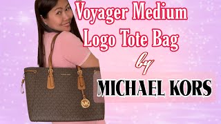 Michael Kors Voyager Medium Logo Tote Bag [upl. by Atteve]