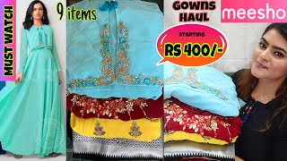 Meesho Festivewear Gowns haul  Meesho Kurta set haul  Meesho Online Shopping  Meesho [upl. by Alwitt]