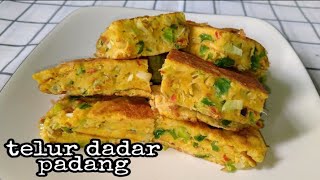 RESEP TELUR DADAR PADANGtanpa kelapa enak tebal [upl. by Riane]