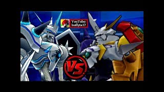 Digimon Linkz Omegamon Merciful Mode VS Omegamon X ¿Qué Omegamon es más fuerte [upl. by Dlanigger151]