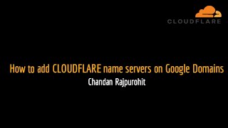 How to add CLOUDFLARE name servers on Google Domains [upl. by Renckens]