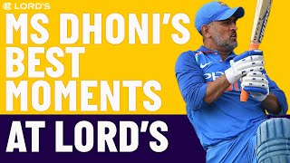 The Best of MS Dhoni at Lords  England v India  Lords [upl. by Gisser]