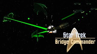 Romulan Fleet vs Species 8472  Star Trek  Bridge Commander [upl. by Eedolem]