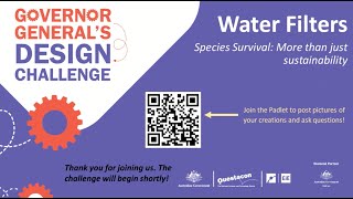 Questacon  Governor Generals Design Challenge 2024  Water Filters [upl. by Delbert]