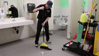 Janitorial Restroom Cleaning StepByStep Training [upl. by Lenrad916]