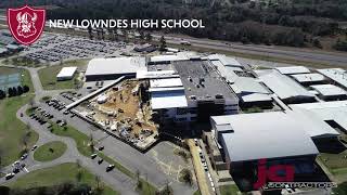 Lowndes High School Construction Update 2321 [upl. by Ihcur]