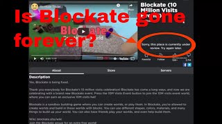 Is Blockate Gone Forever [upl. by Gustaf]