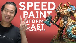 Speed Painting Age of Sigmar Dominion  Stormcast Annihilators amp Character Models [upl. by Wash]