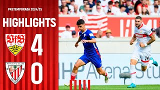 HIGHLIGHTS  VfB Stuttgart 40 Athletic Club  Amistosos 202425 [upl. by Erdna53]