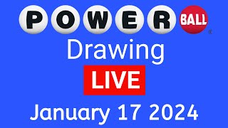 powerBall Drawing Live Results January 17 2024  powerBall drawing Live Tonight [upl. by Waxman]