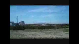 Motorway M20 across the Romney Marsh to Dungeness Power Station [upl. by Bertsche684]