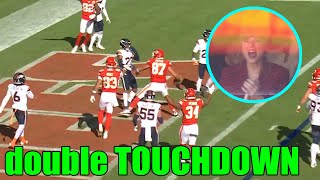 Taylor Swift extremely happy when Travis Kelce continuously TOUCHDOWN at the Chiefs vs Broncos [upl. by Jefferson]