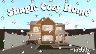 20k Simple Cozy Home  Bloxburg House Build [upl. by Foskett681]