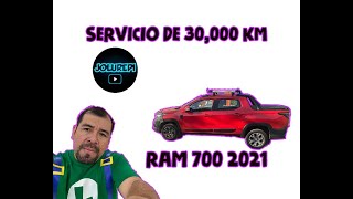 Servicio por los 30 mil KM de la RAM 700 2021 [upl. by Enimsaj]