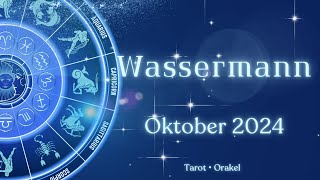 Wassermann ♒️ Oktober 2024 ✨️ Stell dich deinen Ängsten tarot monatslegung [upl. by Elik]