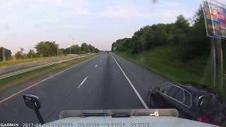 idiot driver passing on the shoulder [upl. by Froh]