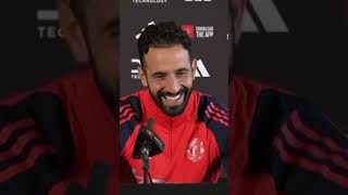 Ruben Amorim laughing when talking about Man Utd defending in transition premierleague sports [upl. by Decrem]