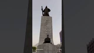 Statue of Admiral Yi Sunsin found at Gwanghwamun Square in Seoul South Korea [upl. by Imak]