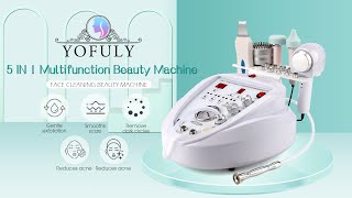 Yofuly 5 in 1 Diamond Microdermabrasion Machine Facial Kit [upl. by Ehrenberg]