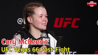 UFC Vegas 66 Cory McKenna Talks About her Dominant Win Over Cheyenne Vlismas [upl. by Melda]