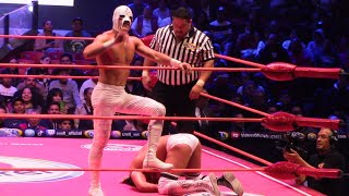 Así se vivió SOBERANO JR VS VOLADOR JR en MANO A MANO el debut como rudo del Lujo de la Lucha Libre [upl. by Delahk]