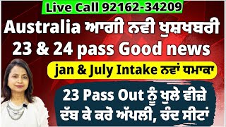 Live Call 9216234209 Live Call 9216234209 Australia ਆਗੀ ਨਵੀ ਖੁਸ਼ਖਬਰੀ 23 amp 24 pass Good news [upl. by Cyprio]