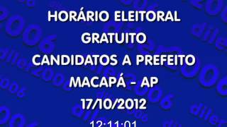 Horário Eleitoral Pref MacapáAP 17102012 Rádio [upl. by Queri]