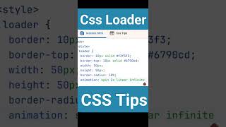 How to Make a Simple Loader Using CSS [upl. by Eelahc]