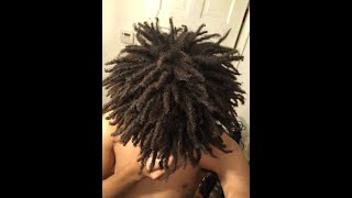 HOW TO GET Freeform Dreads In Less Than 5 MIN no brush sponge or rag hands only method [upl. by Gerladina648]